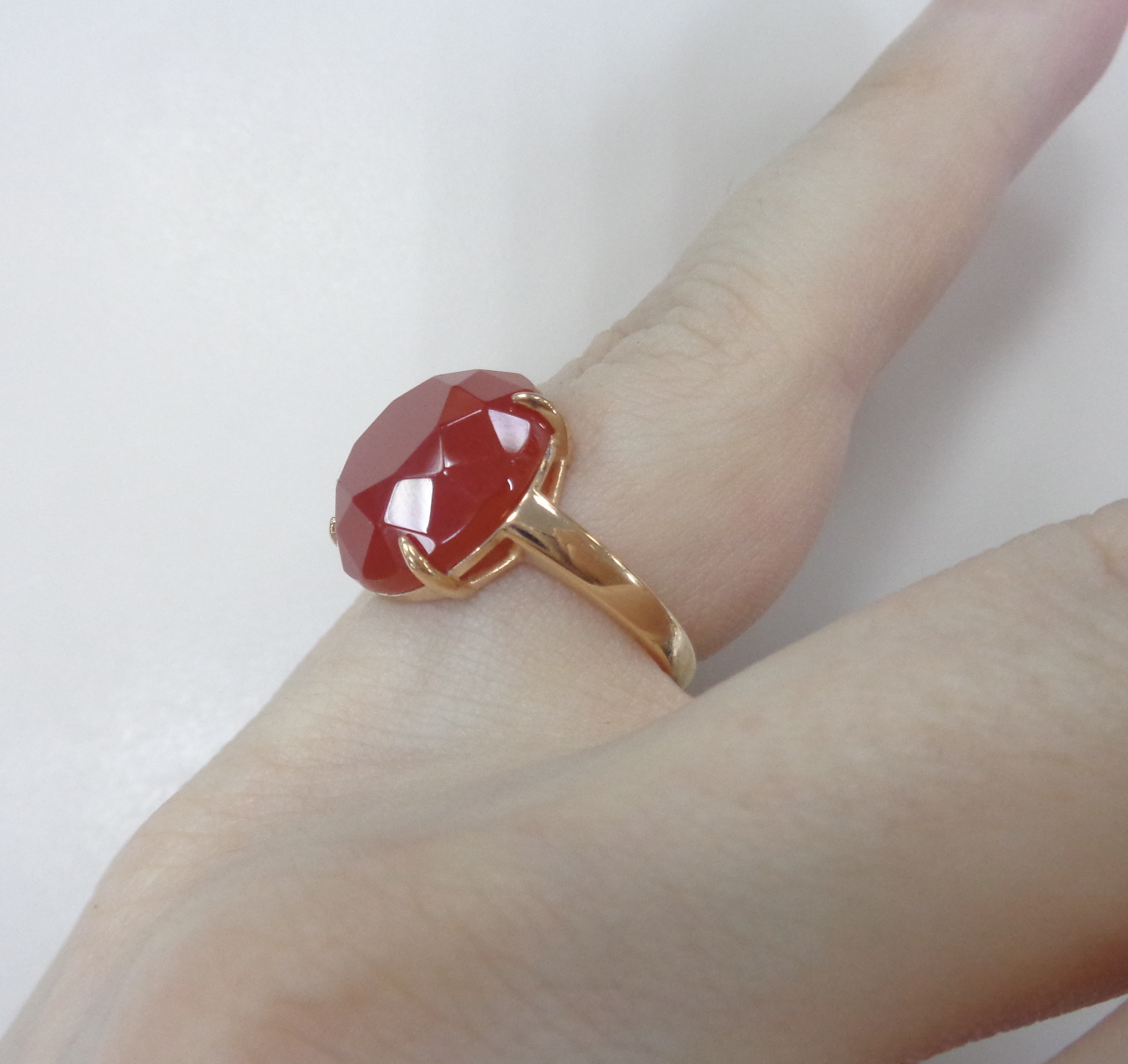 Серебряное кольцо с агатом